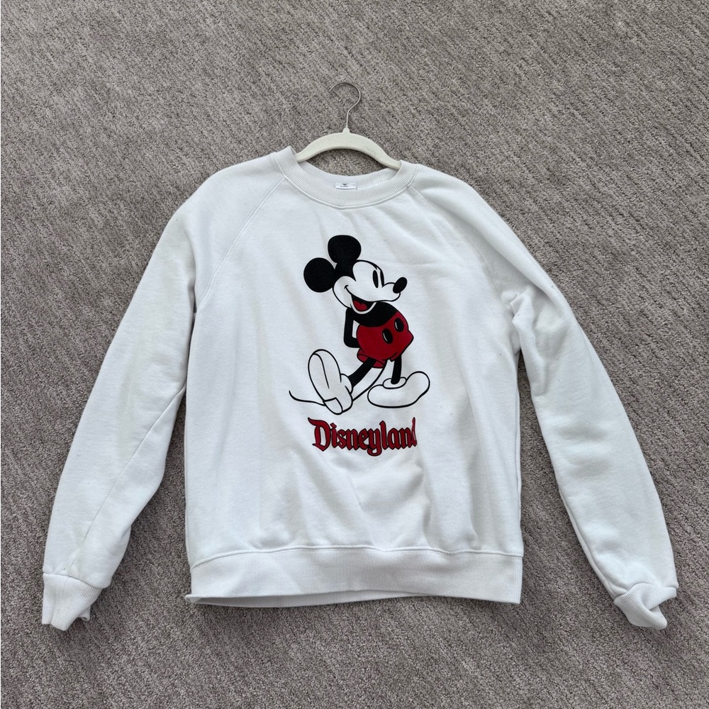 White Disneyland crewneck sweater Adult medium